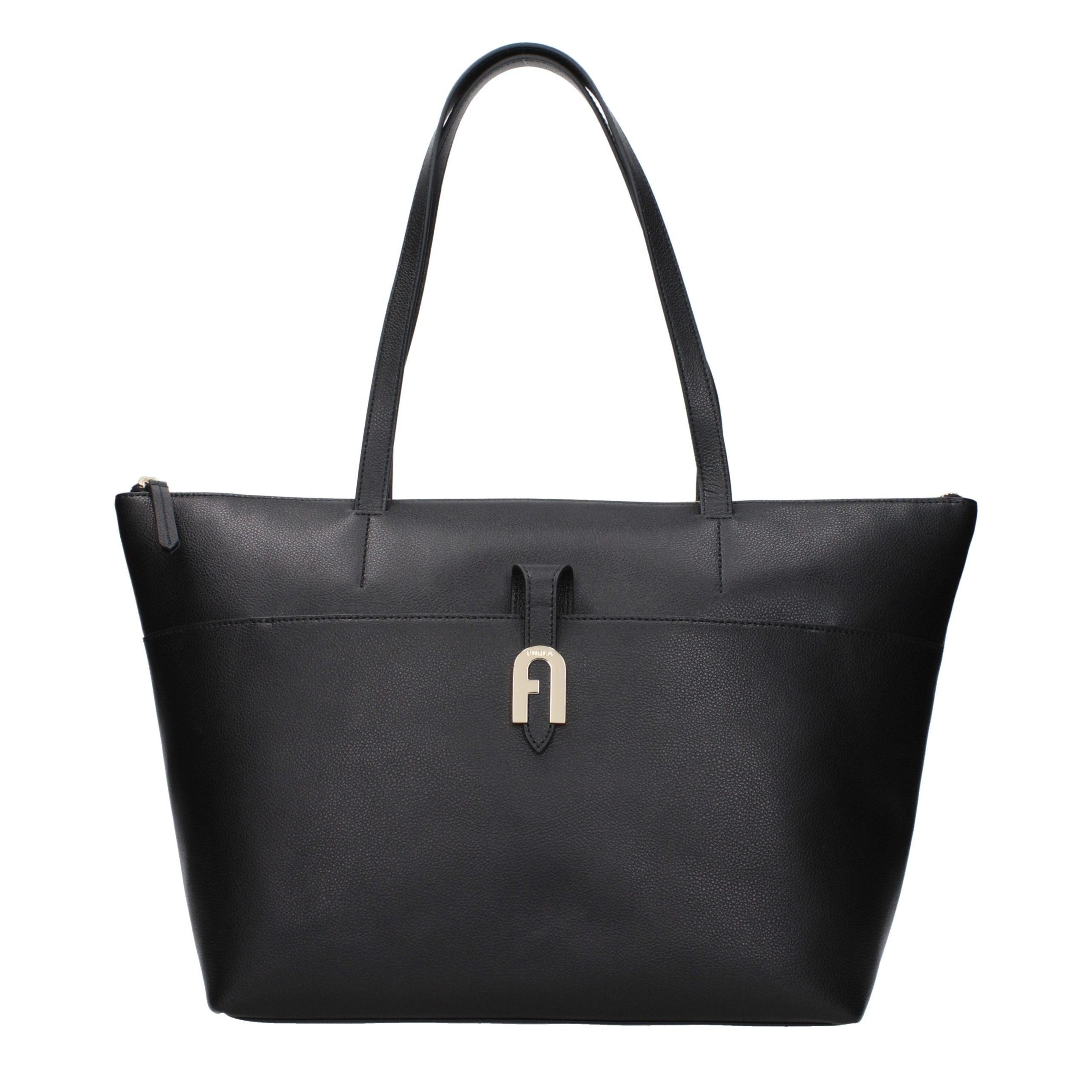 Furla Black Leather Shoulder Bag