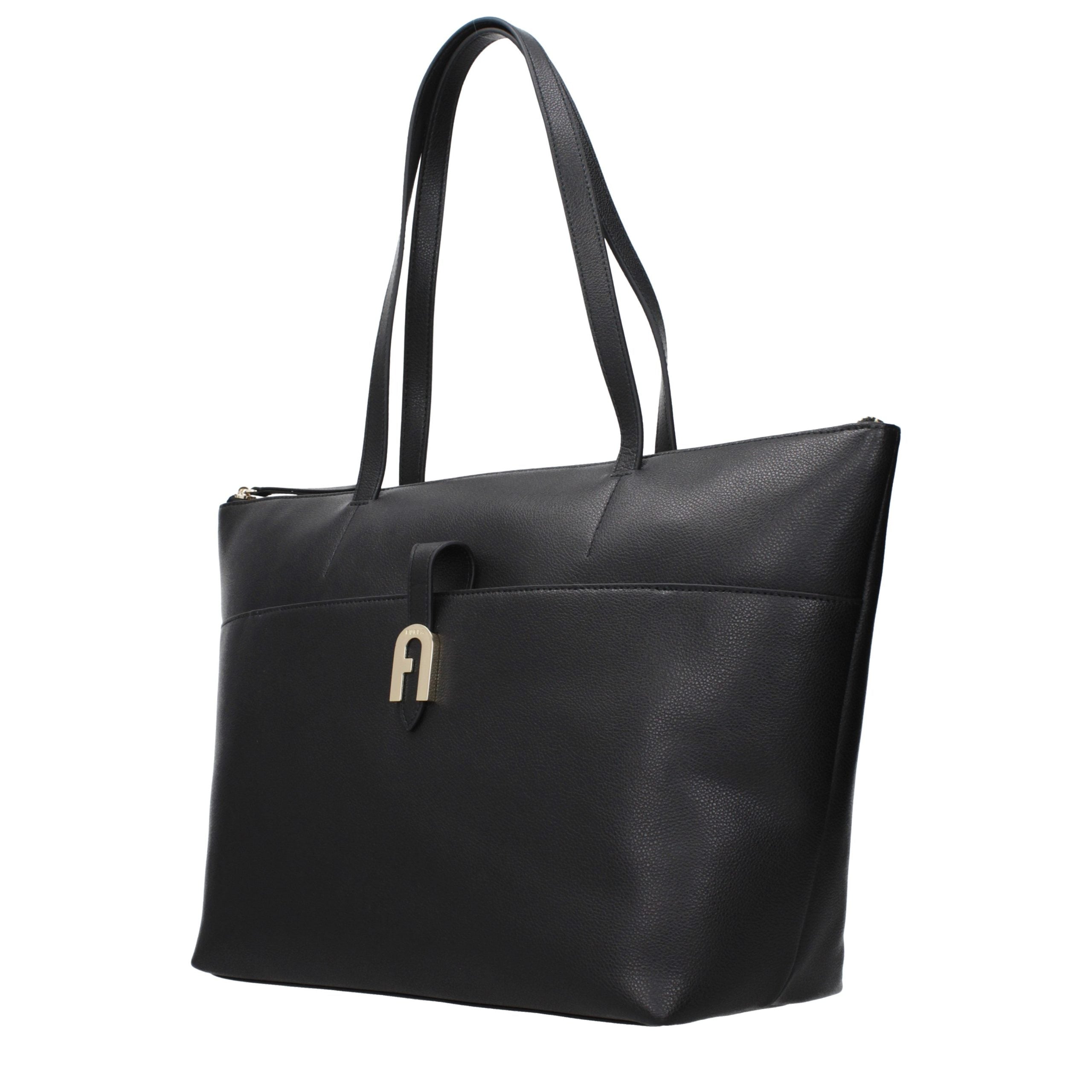 Furla Black Leather Shoulder Bag