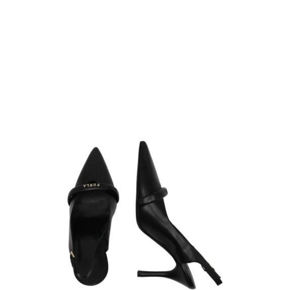 Furla Black Leather High Heel Pumps